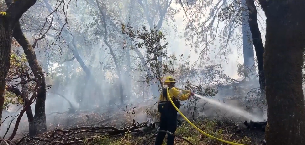 Cooler Weather Aids Firefighters in Battling Massive Blaze Covering Area the Size of Los Angeles